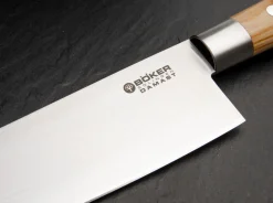 Damast Olive Chefmesser Groß><noscript><img width=