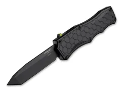 Exploit OTF Automatic 3.5 Tanto Aluminum Black PVD>Hogue New