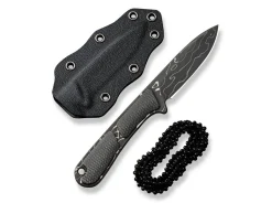 Mini Elementum Fixed Micarta Dark Green Damascus>CIVIVI Online