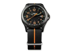 P67 Officer Pro Gunmetal Black & Orange Nato>Traser Discount