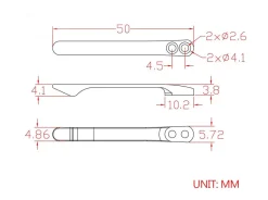 Plain Titanium Clip T001C><noscript><img width=