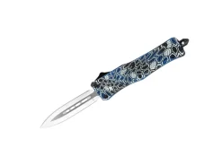Small CTK-1 Cerakote Blue Cobra Skin Dagger Not Serrated>CobraTec Best